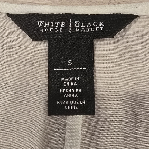 White House Black Market High Low Maxi Sheer Wrap Dress White Size SMALL. READ - Picture 6 of 13